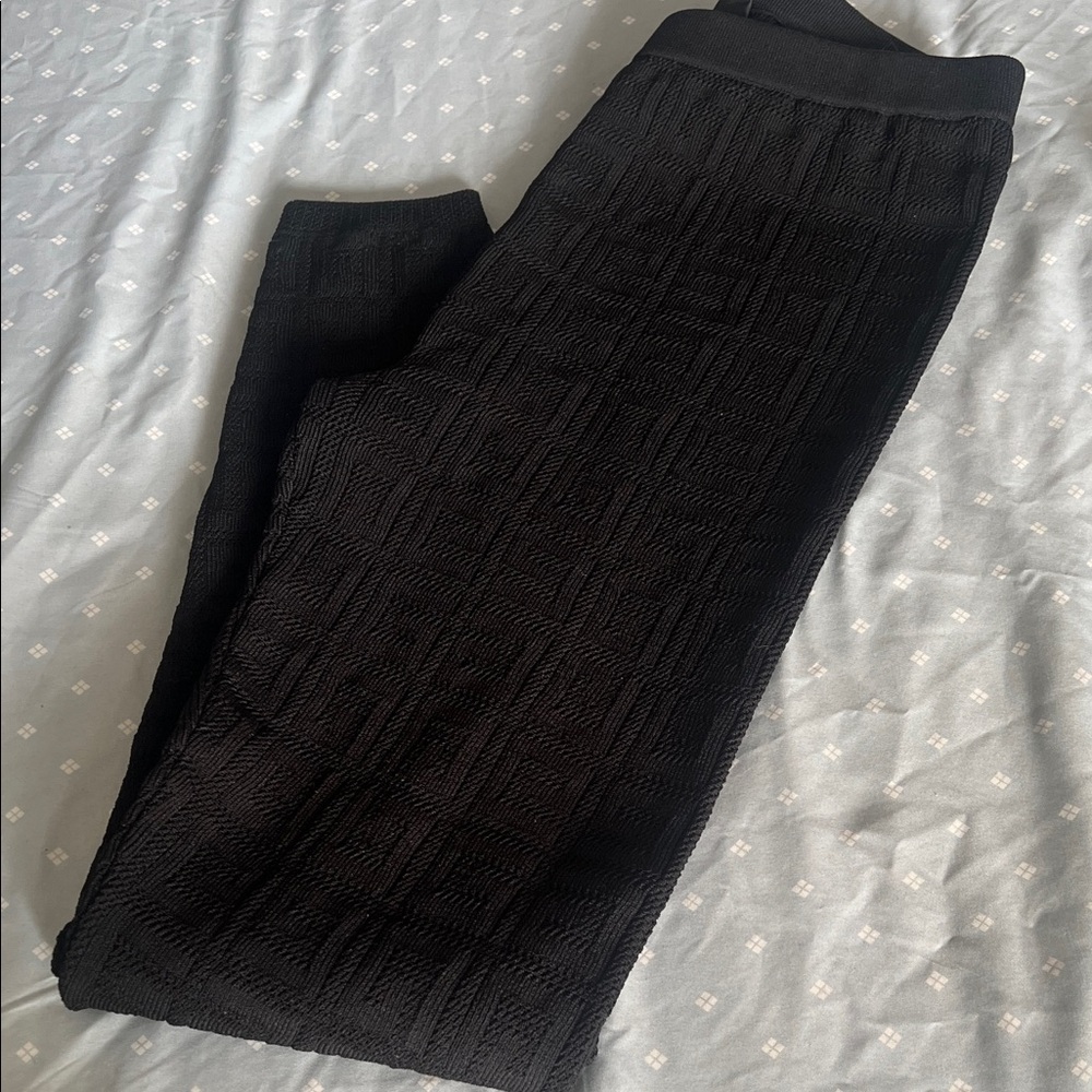 Givenchy Black Textured Leggings